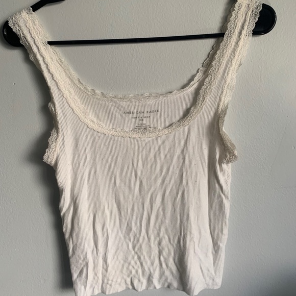 aeo white cropped tank top - Picture 1 of 2
